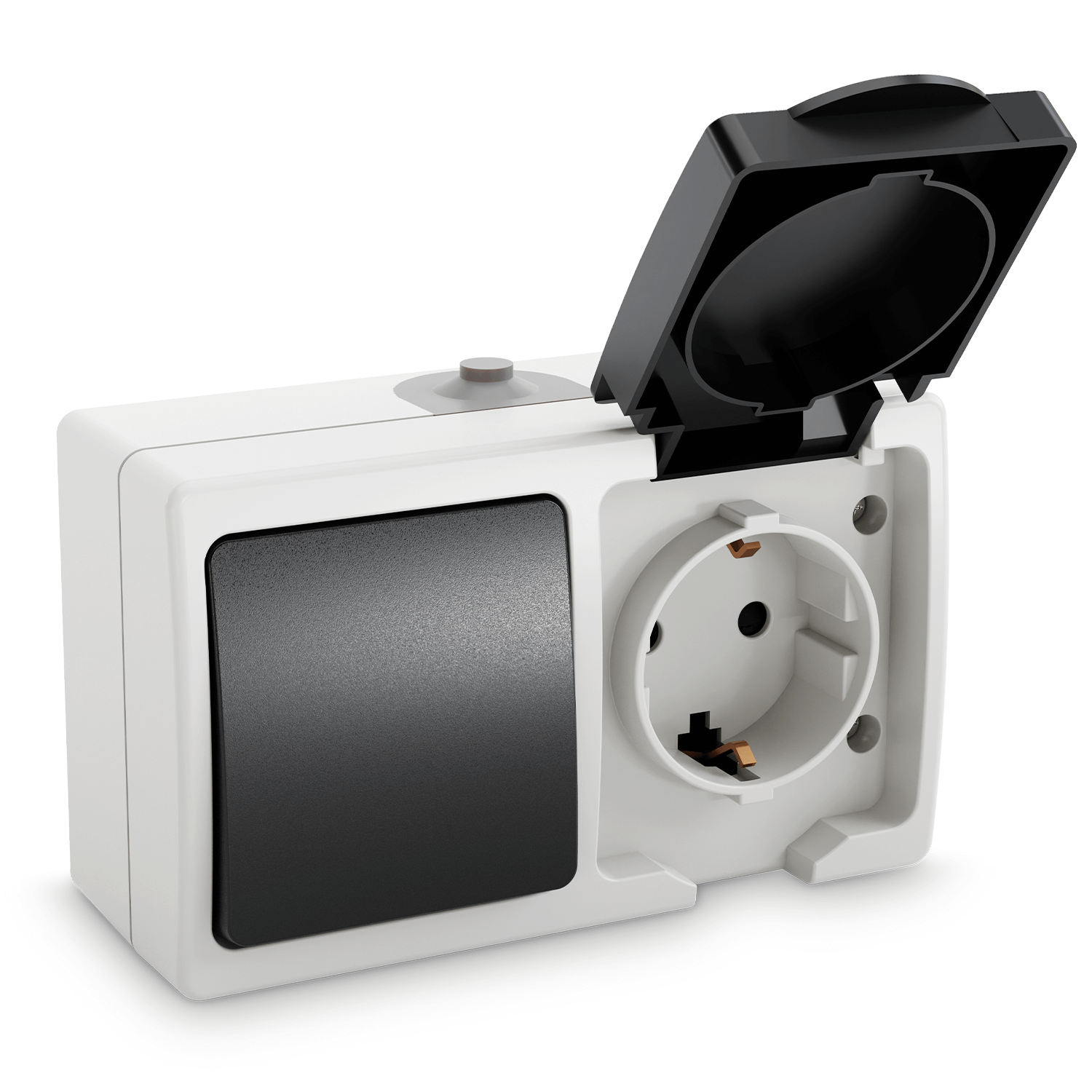 Aufputz Schalter Steckdose Wechselschalter IP54 Feuchtraum 501040 Hauptbild