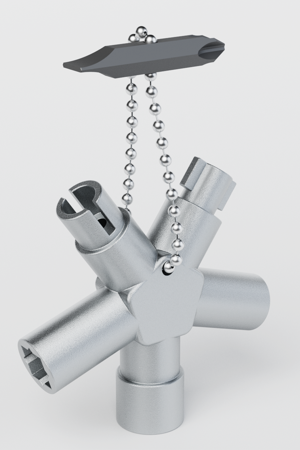 Daimler Universalschlüssel mit 6 Profile Schaltschrankschlüssel Absperrsystem Hauptbild 1011-0