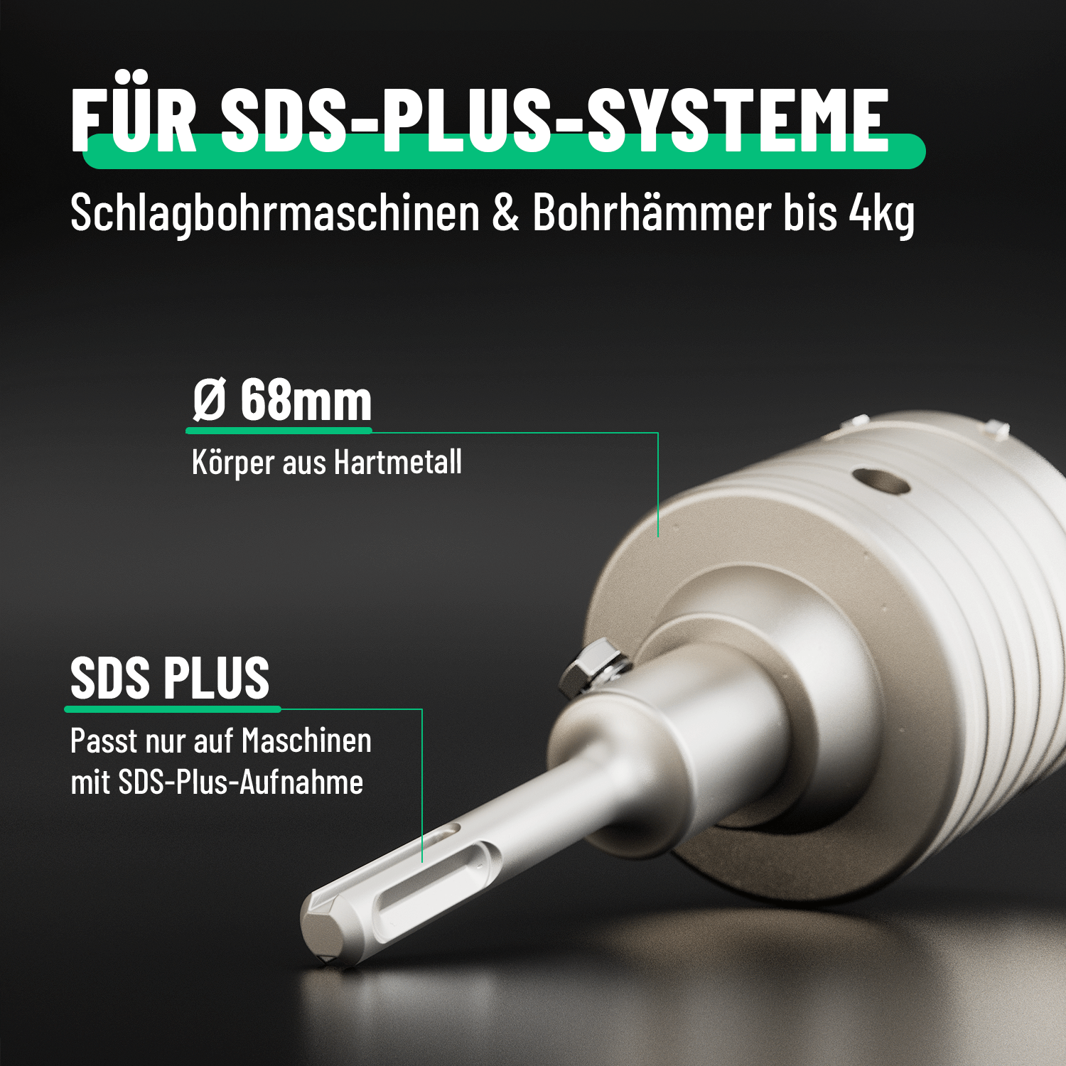 Bohrkrone 68mm SDS Plus