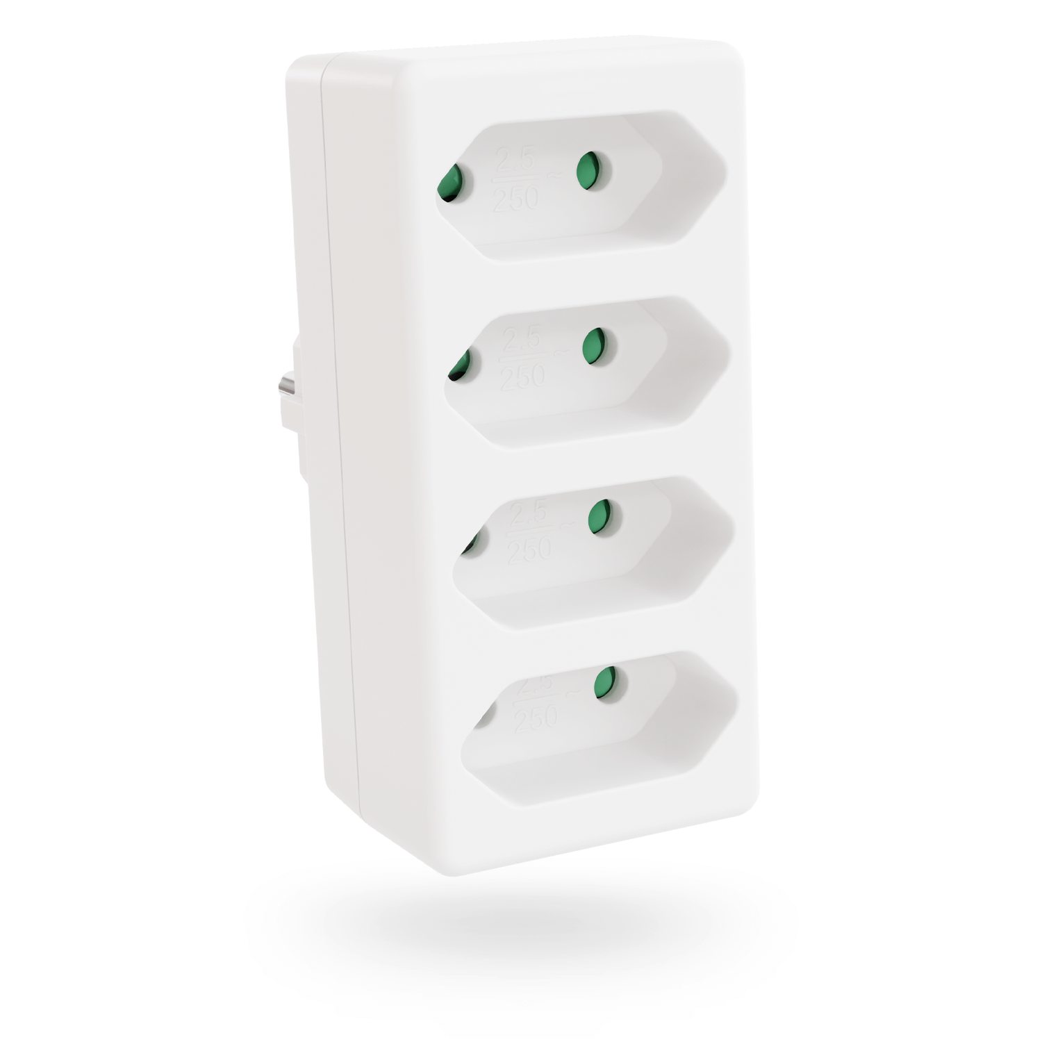 Euro 4fach Steckeradapter 4x Eurobuchsen weiss 504005-hauptbild