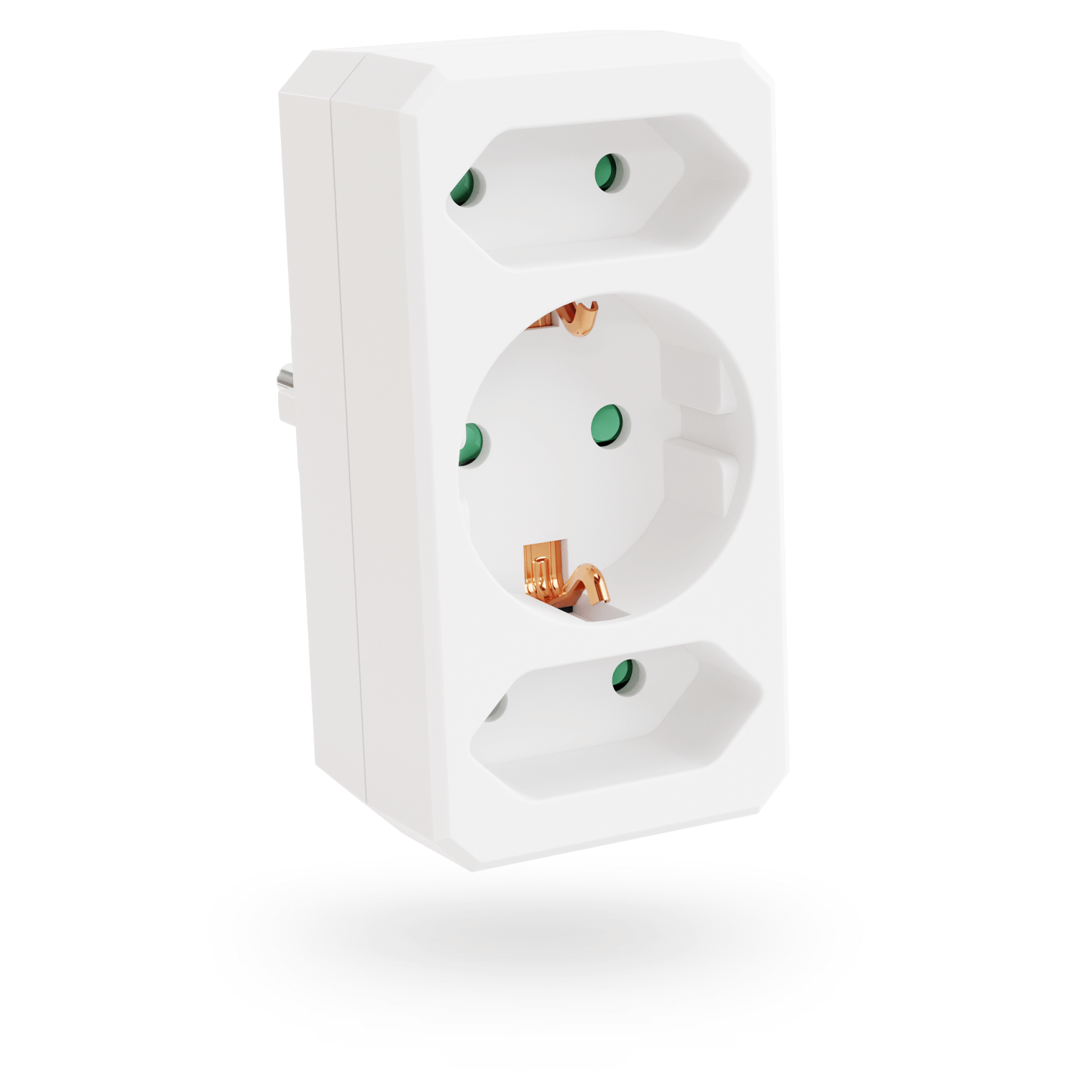 3fach Steckdosenadapter mit Schuko