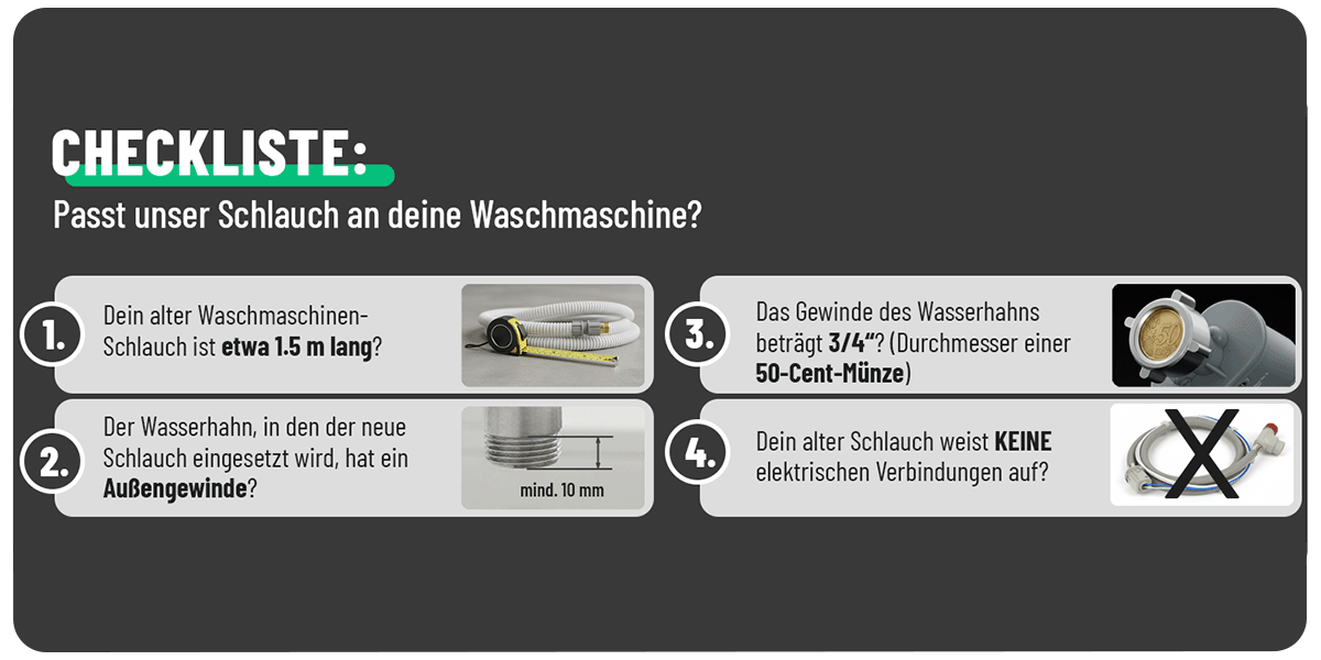 greate Aquastop Checkliste