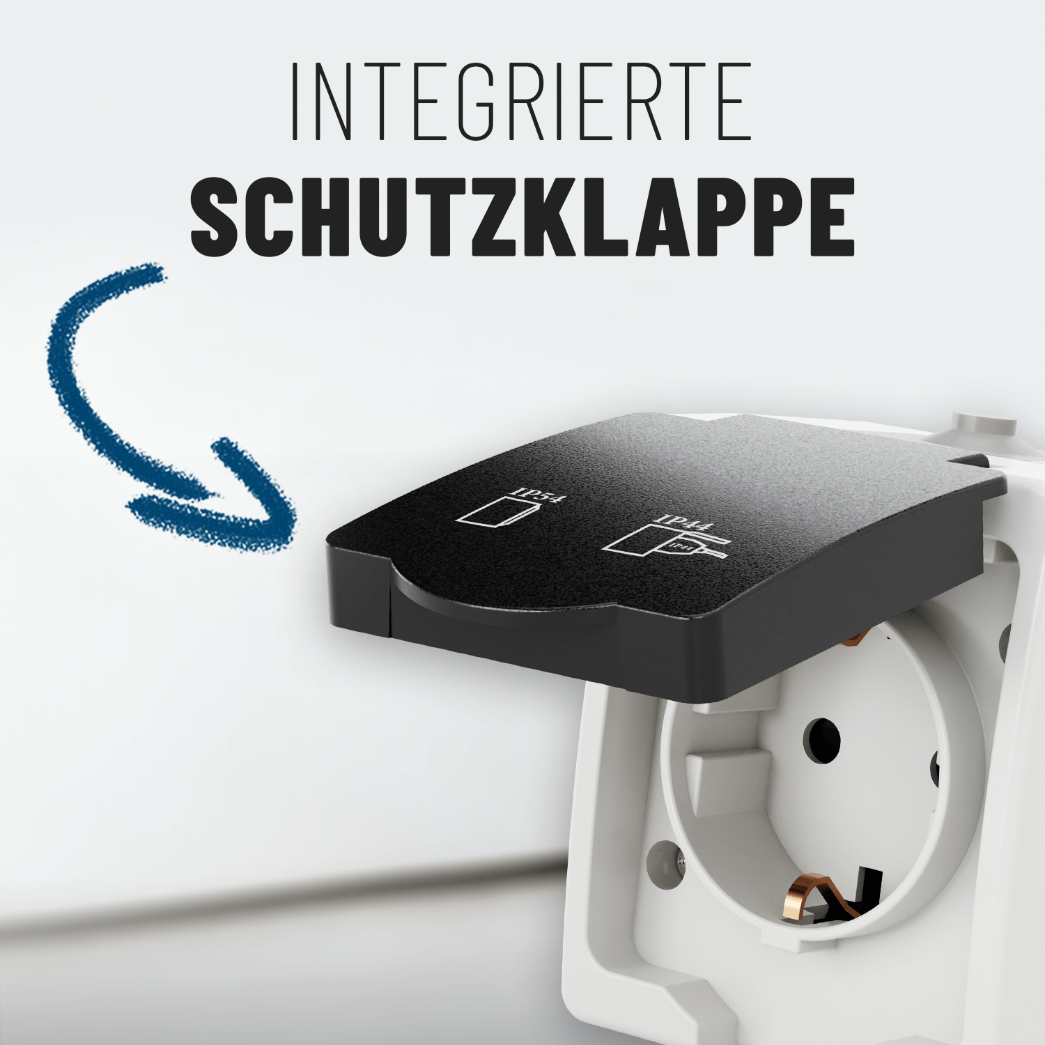 Aufputz Schuko Steckdose