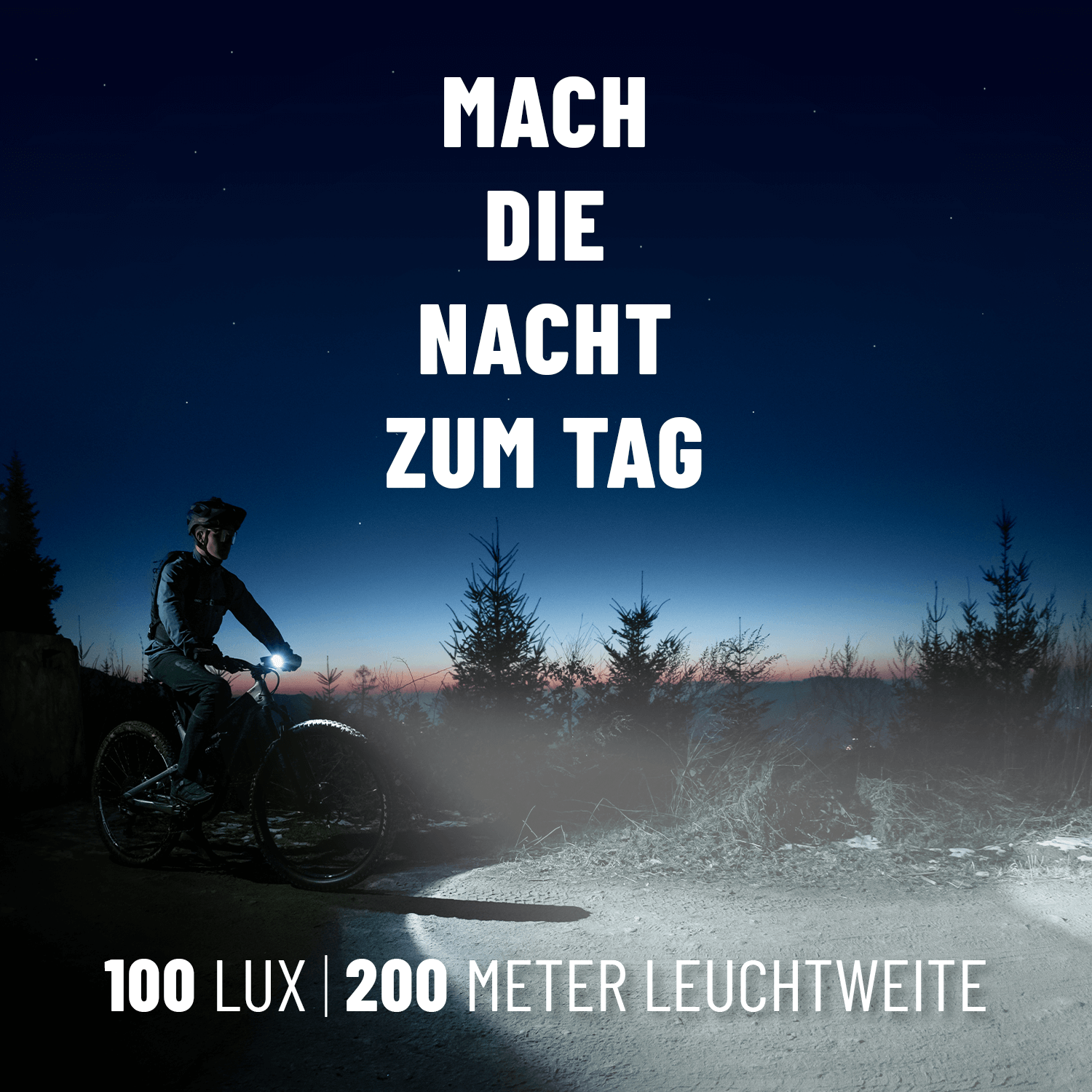 Fahrradlicht Set 100 Lux LED