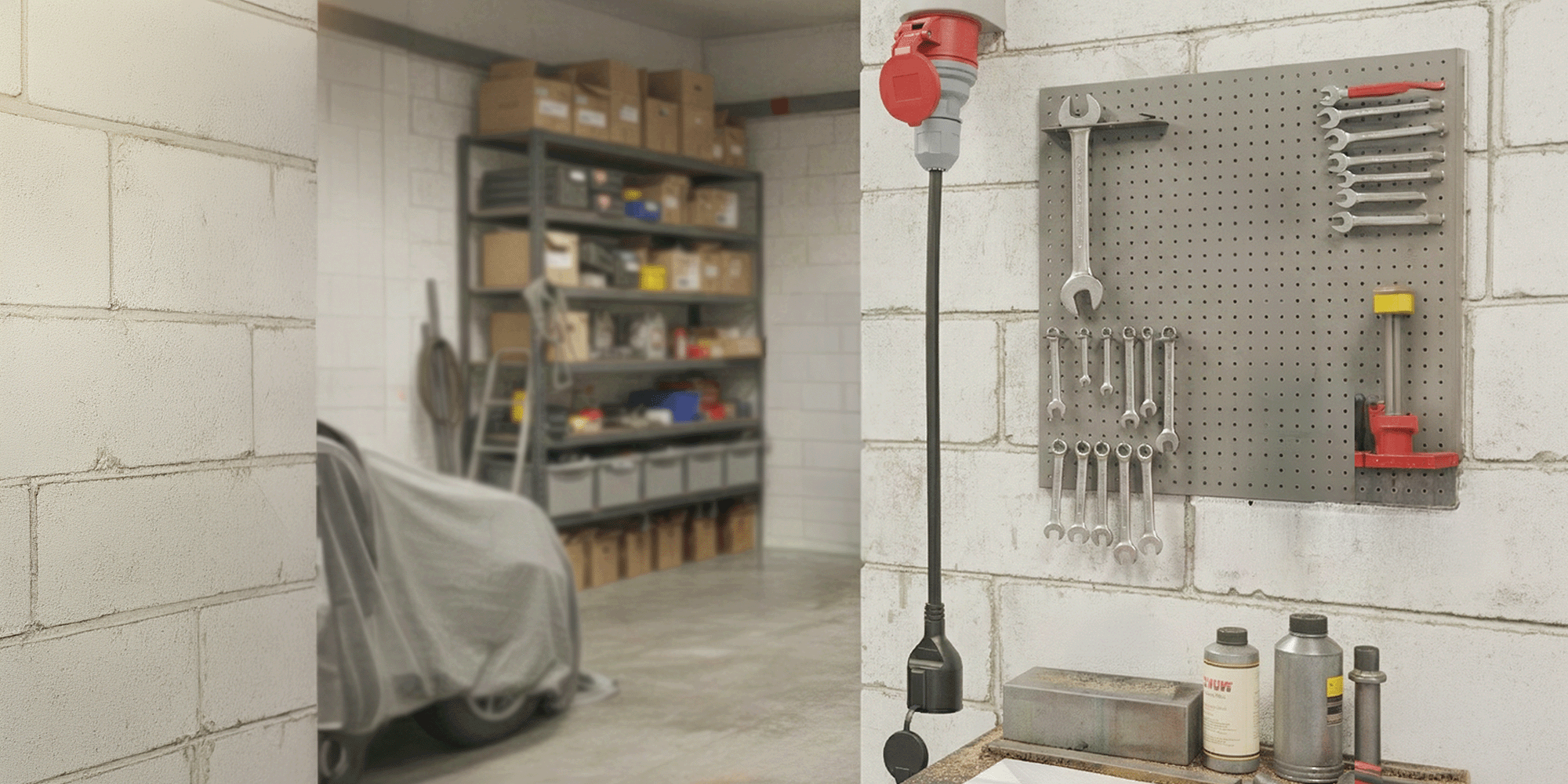 CEE Stecker Kupplung Adapter Anwendung in der Werkstatt 911011