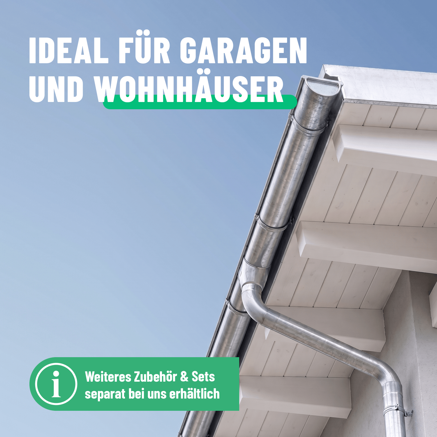 Dachrinnen Komplett Set 333
