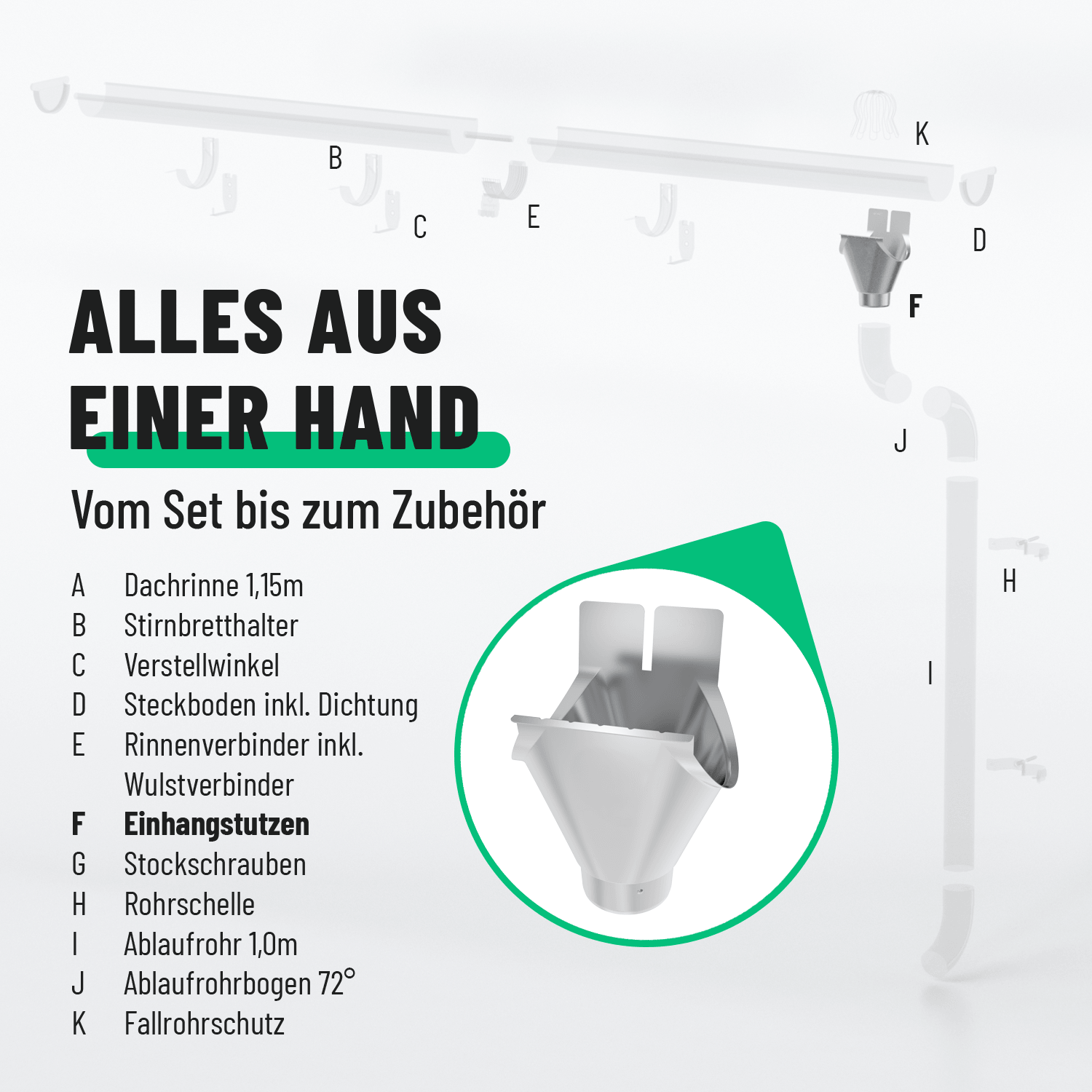 Einhangstutzen verzinkt