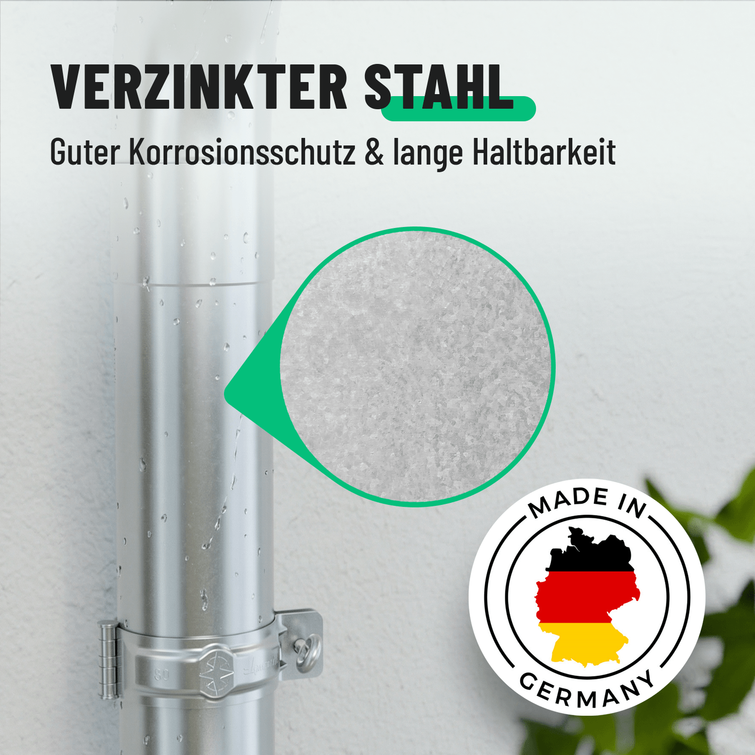 Dachrinnen Endstück verzinkt
