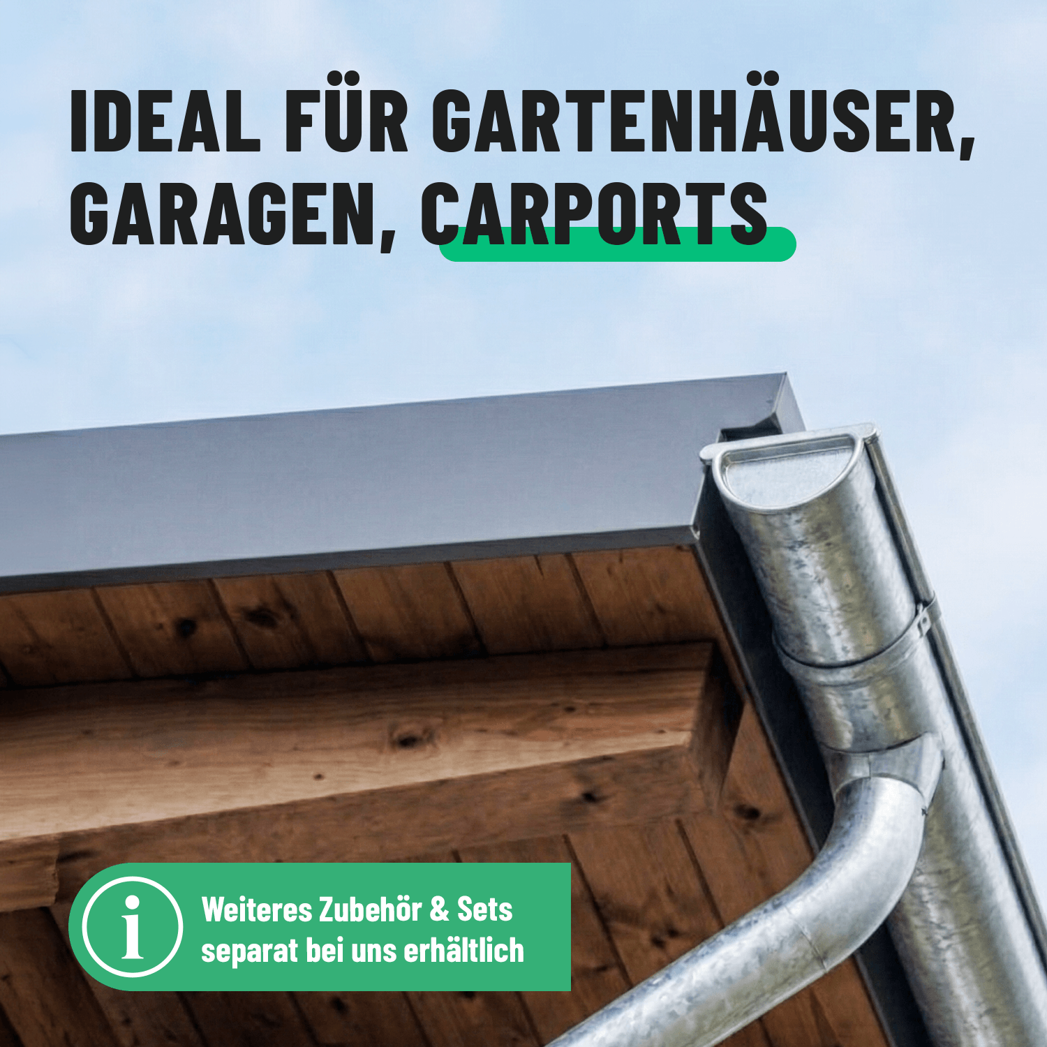 Dachrinnen Endstück verzinkt
