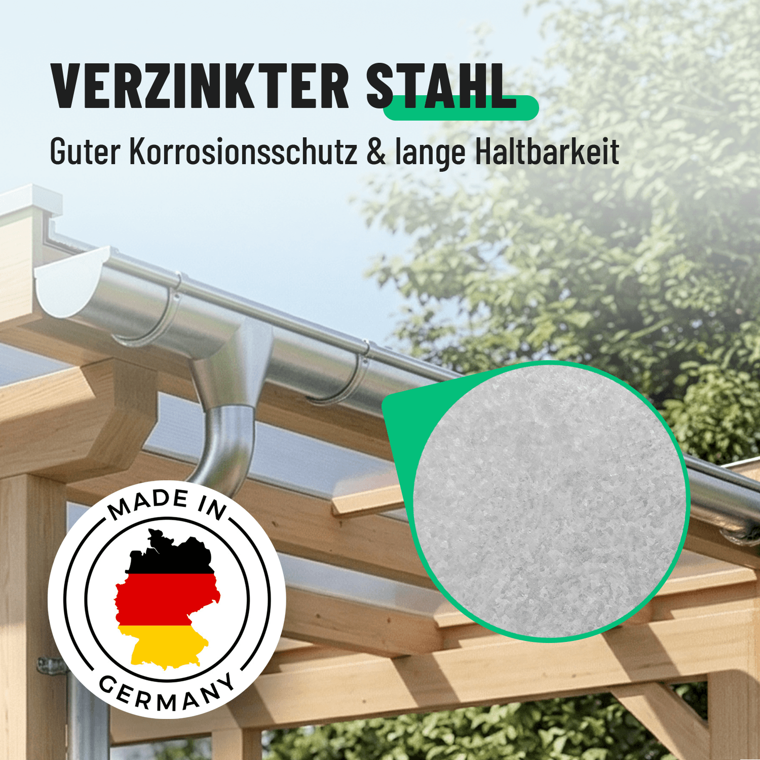 Verstellwinkel verzinkt für Stirnbretthalter