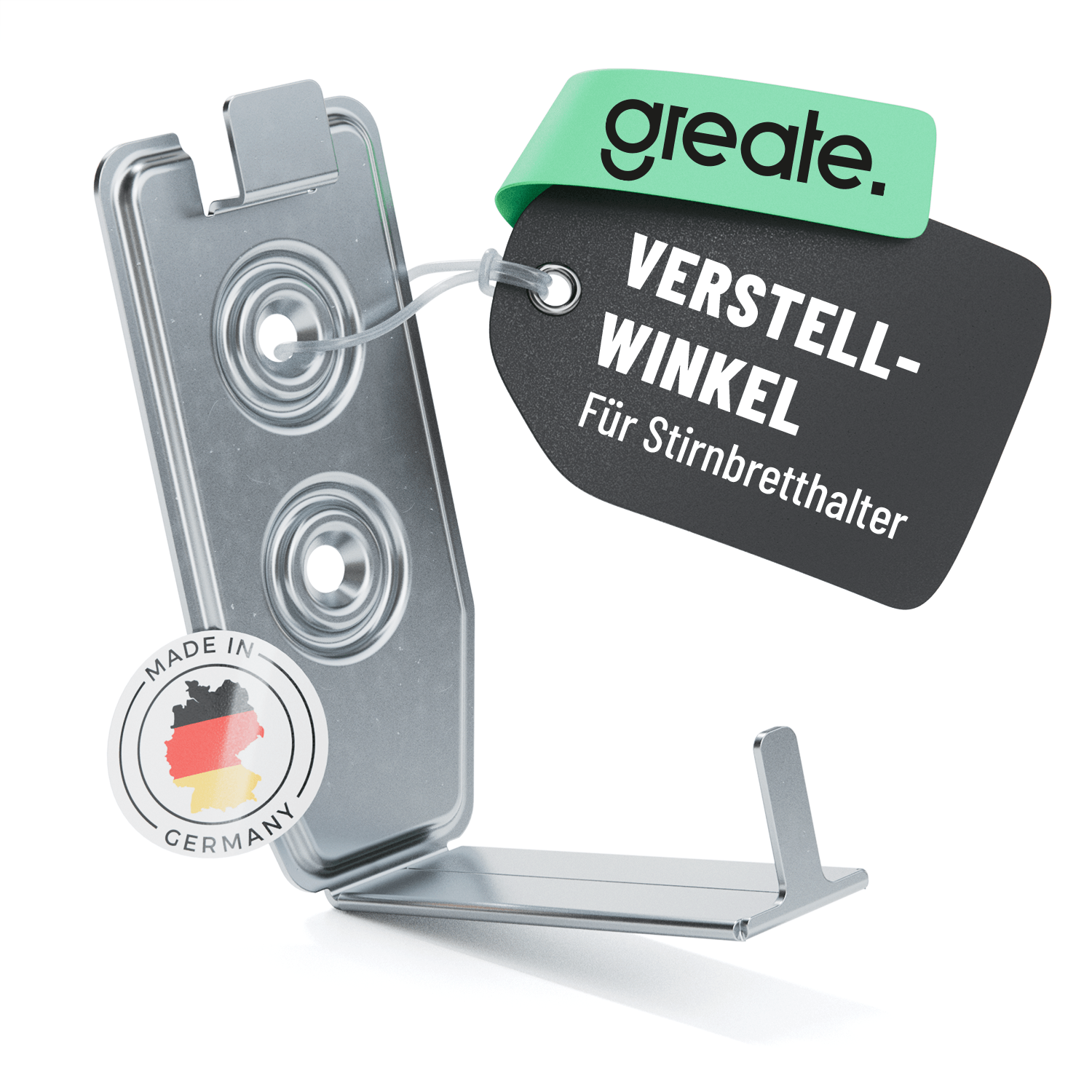 Verstellwinkel verzinkt für Stirnbretthalter