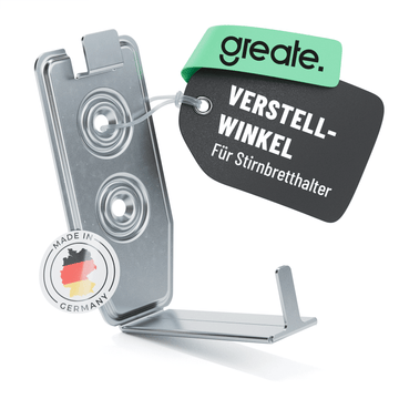 Verstellwinkel für Stirnbretthalter