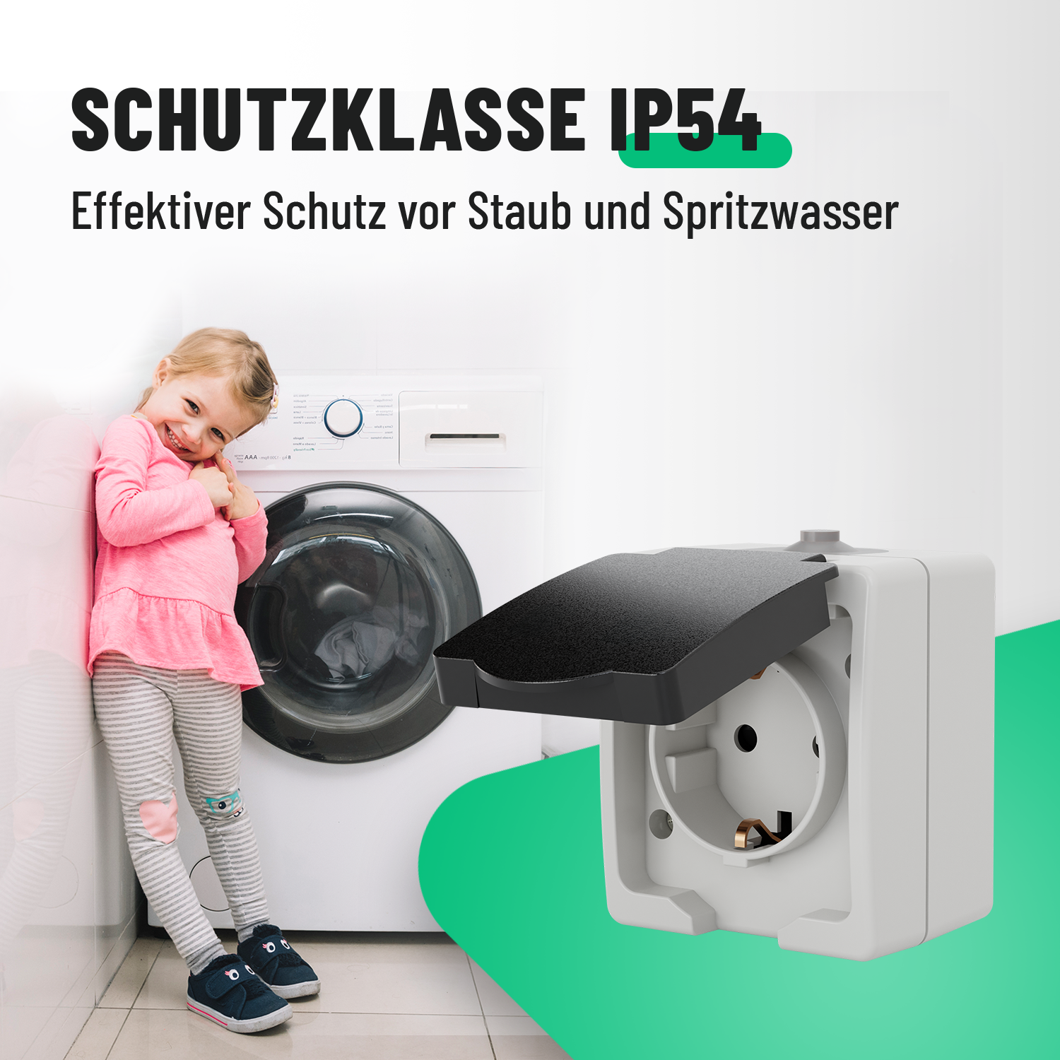 Aufputz Schuko Steckdose