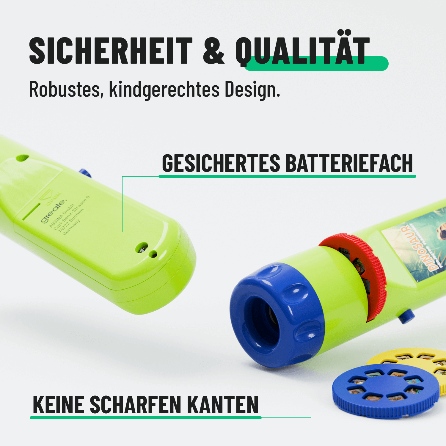 Kinder Taschenlampe Dino 201027-5