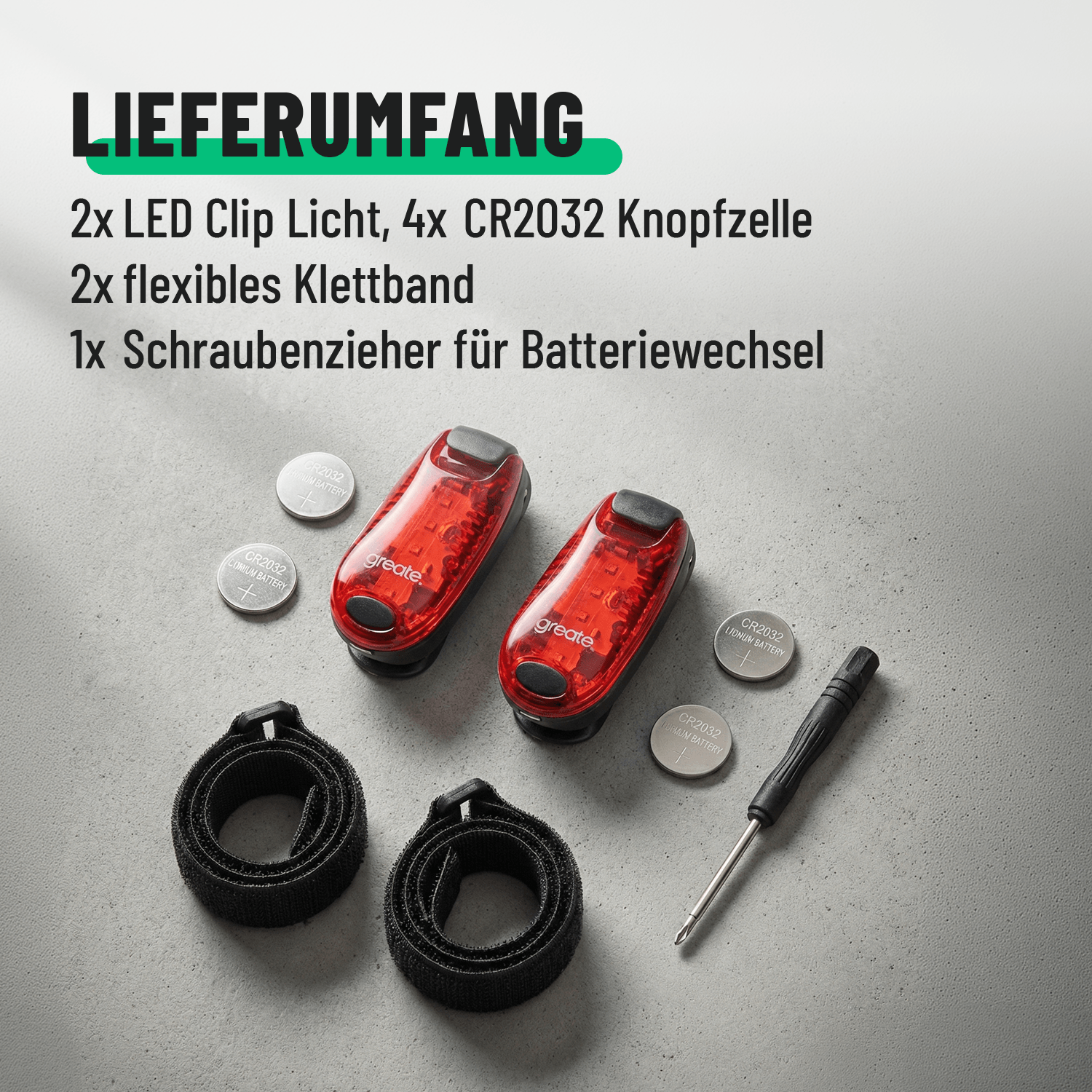LED Blinklicht Schulranzen ideal für Kinder Lieferumfang 201017-5
