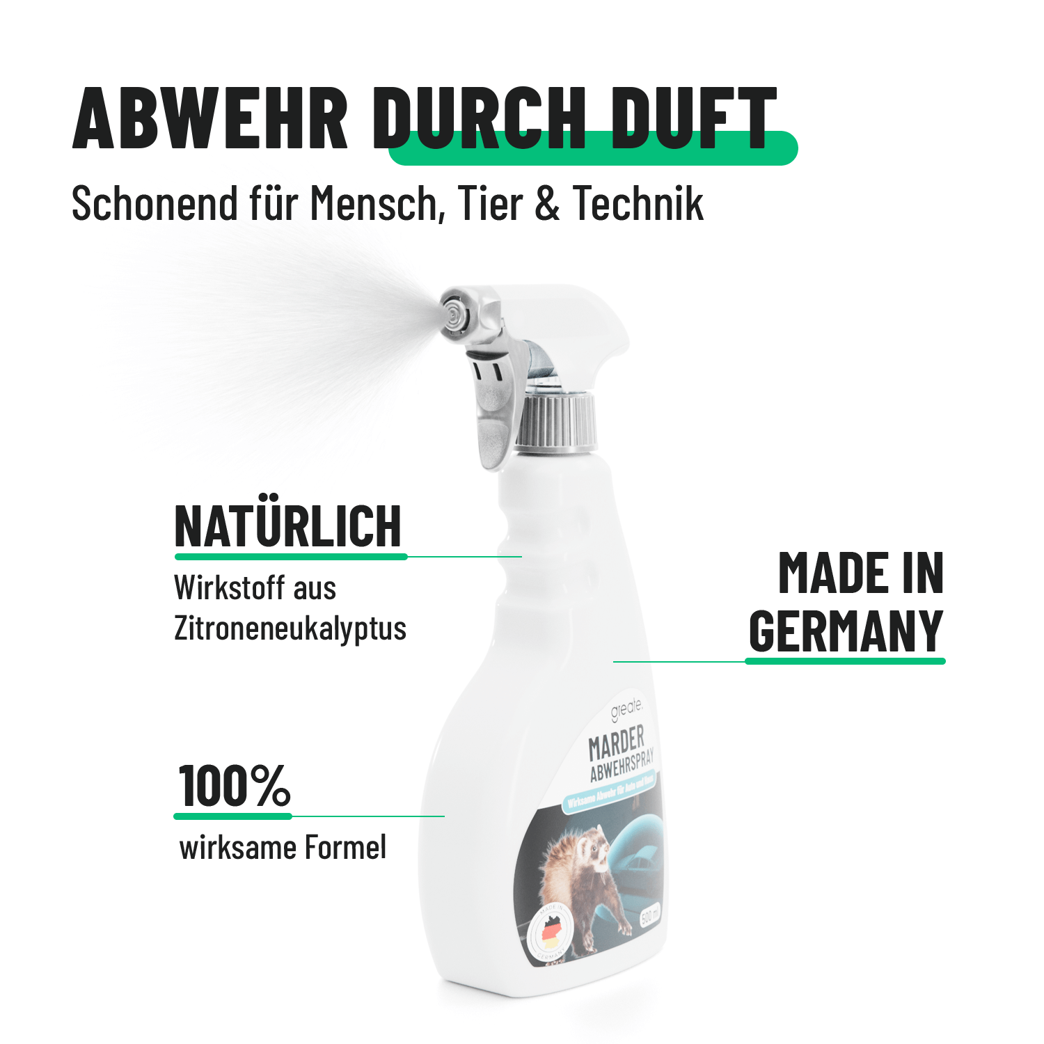 Marderspray Abwehr durch Duft 101601-4