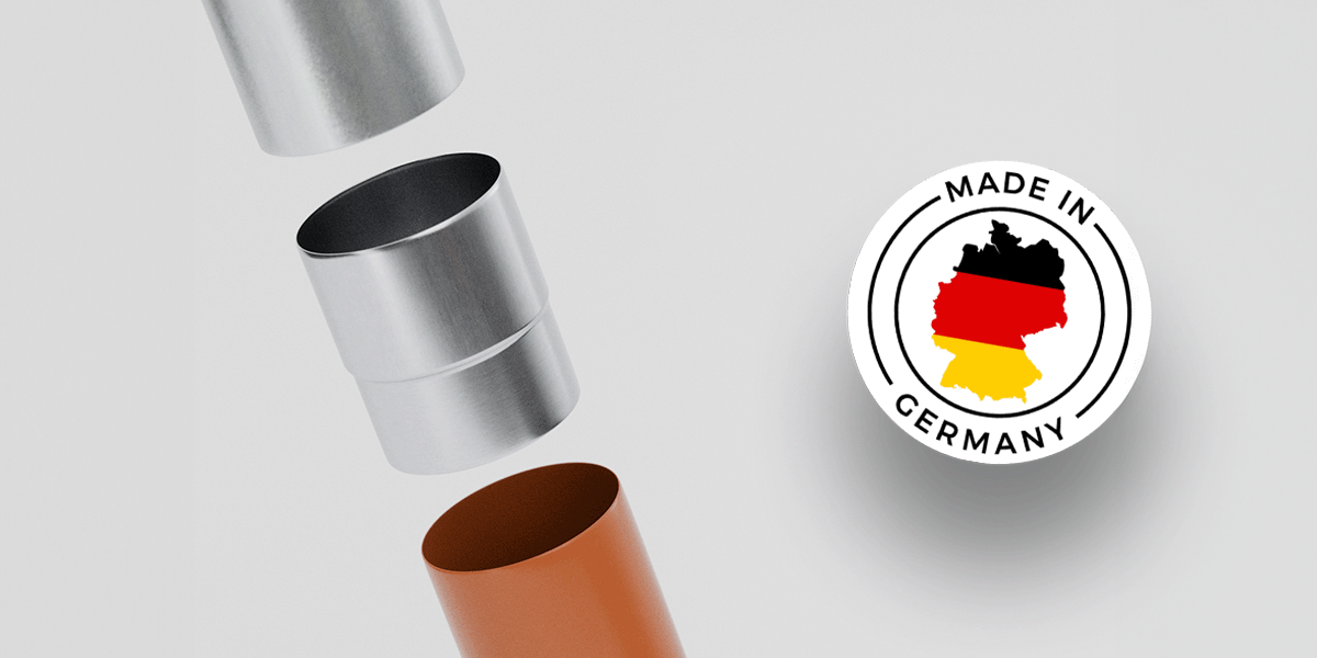 Regenrinne Fallrohr Adapter mit einfacher Steck-Montage 101310