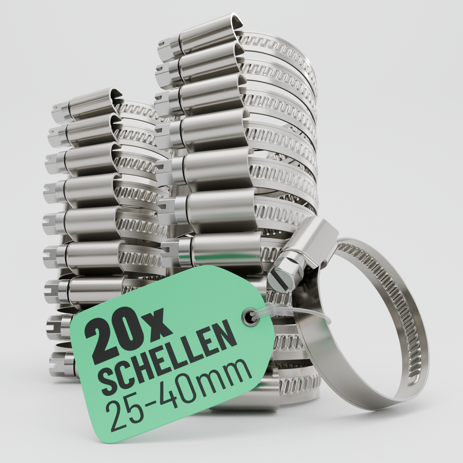 Schlauchschellen Edelstahl 25-40mm