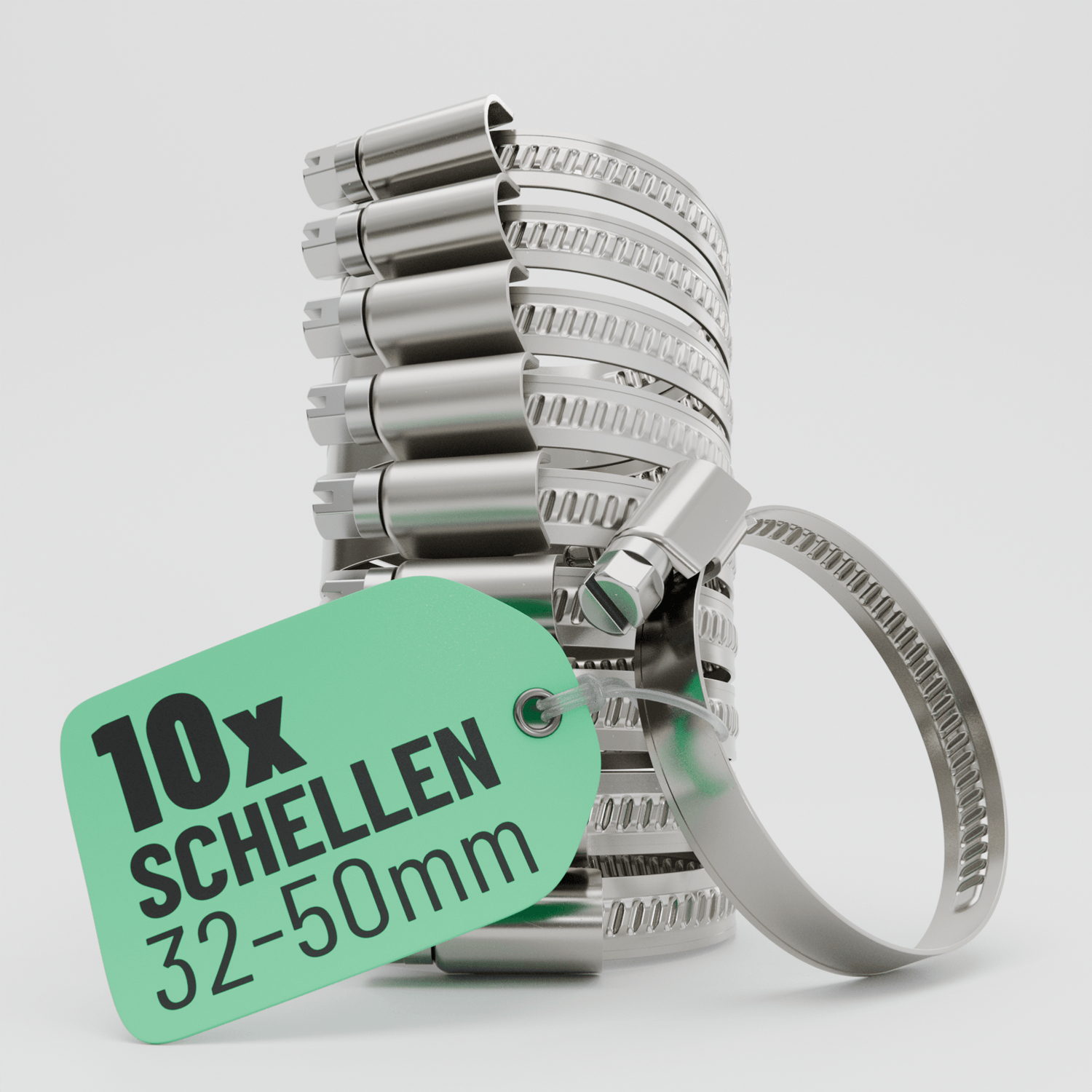 Schlauchschellen Edelstahl 32-50 mm
