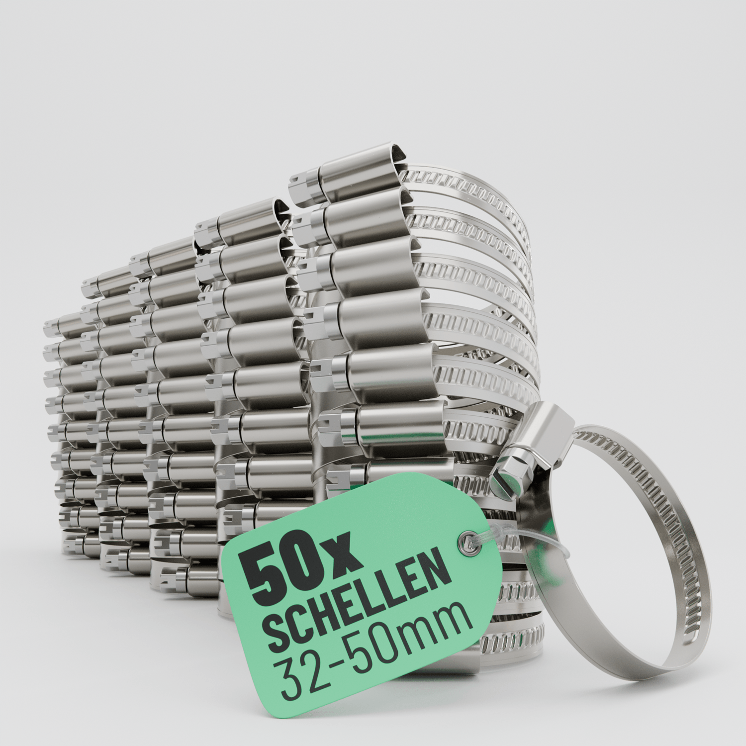 Schlauchschellen Edelstahl 32-50 mm
