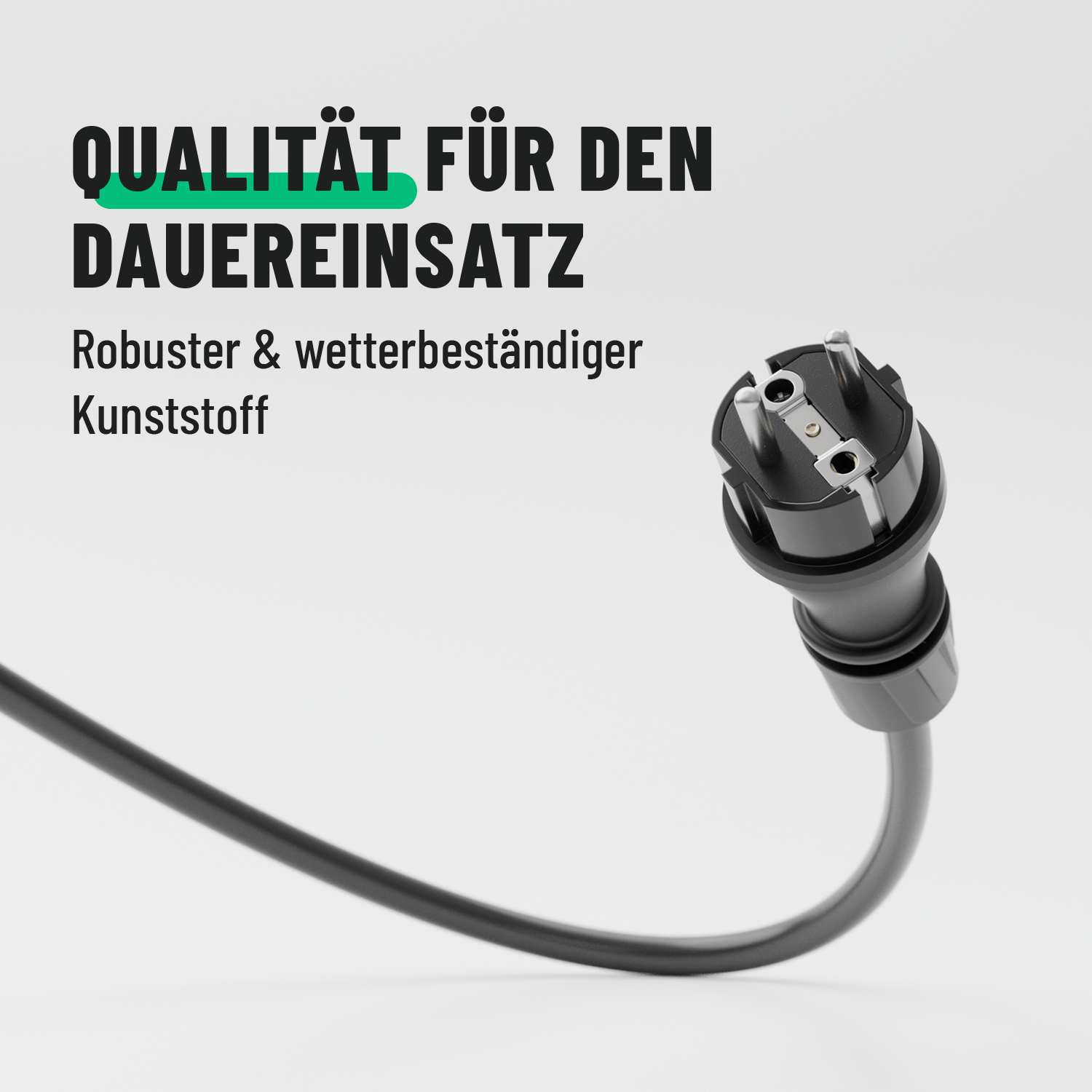 Schuko Stecker Schutzkontaktstecker Schukostecker Dauereinsatz wetterbeständig 501400-1