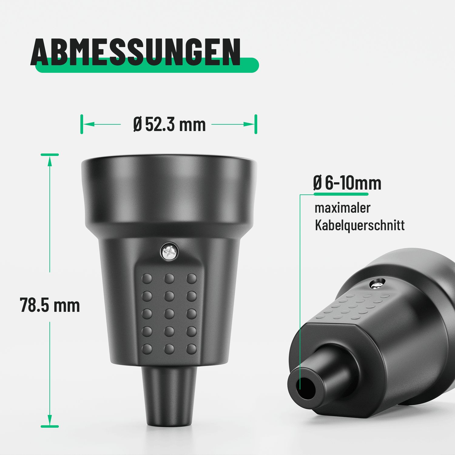 Schutzkontakt Kupplung Schutzkupplung 2-polig Abmessungen 6-10mm Kabelquerschnitt 503040-3