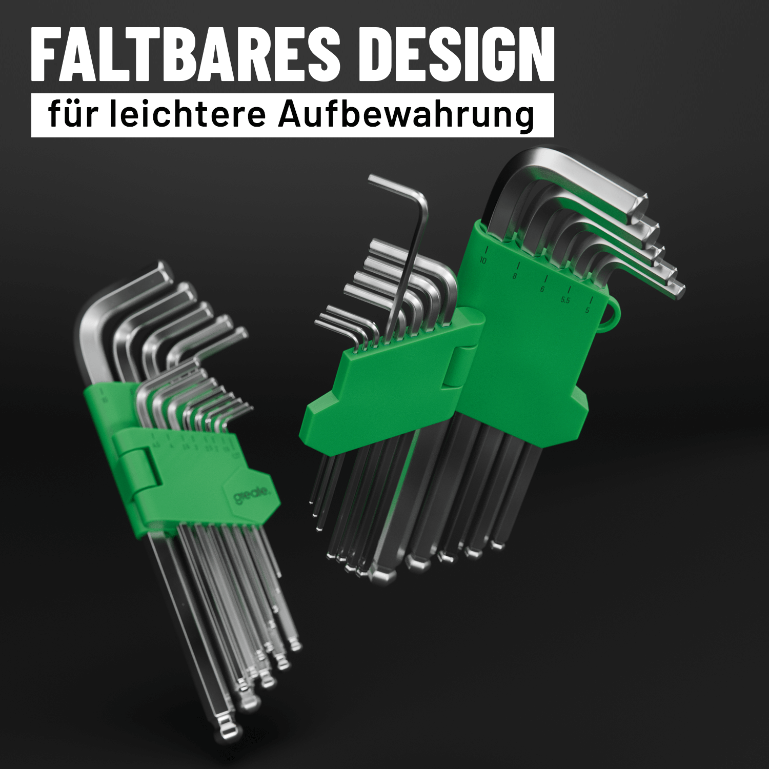 Sechskant Set mit Halterung 101017-5