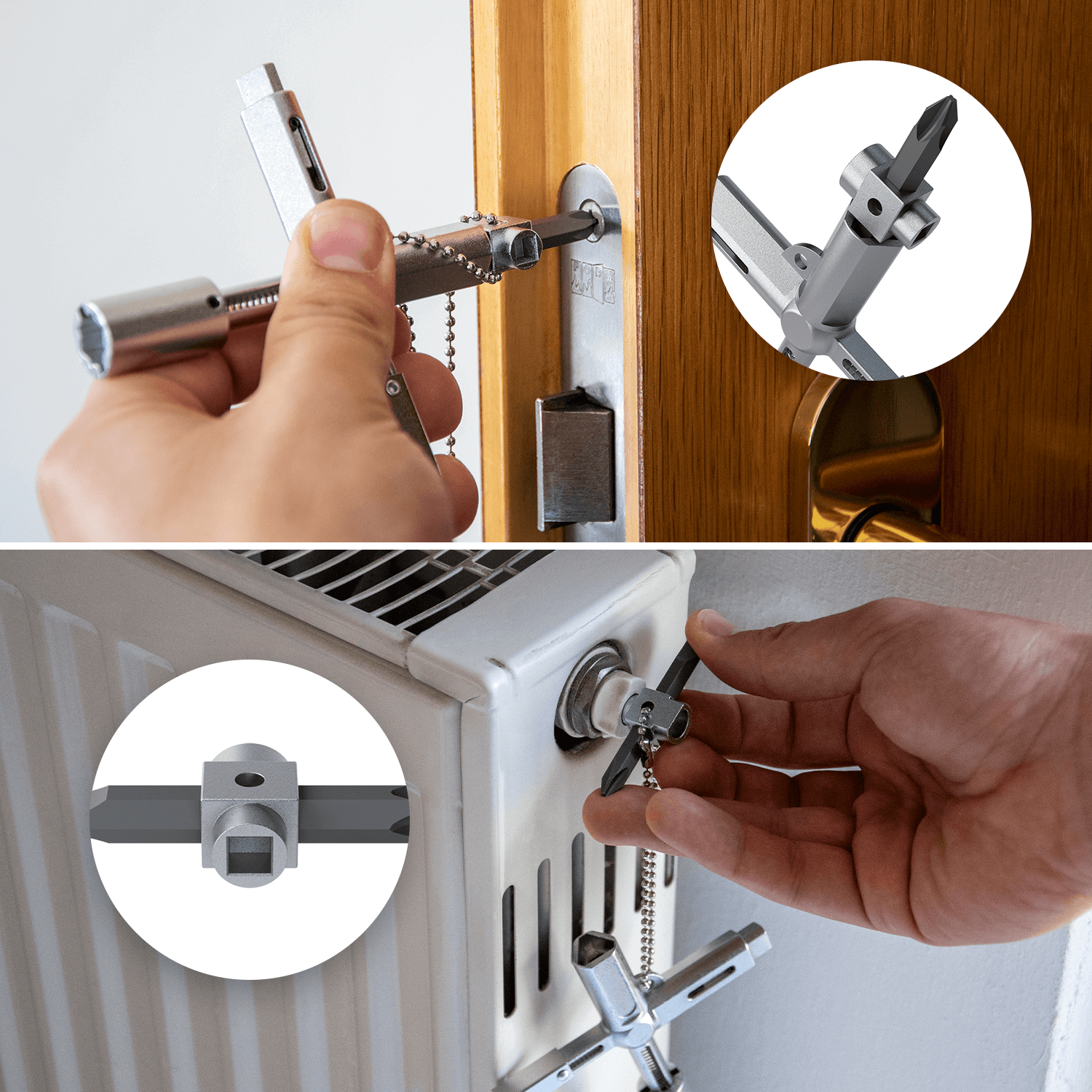 xKey Universalschlüssel Dreikant Vierkant Bauschlüssel Absperrsysteme Schaltschrank 1002-3