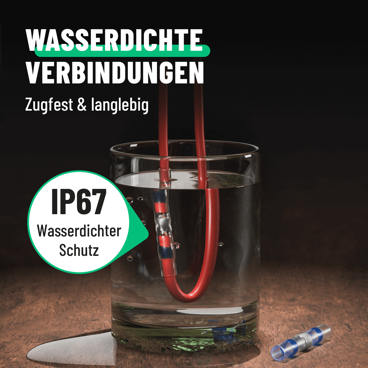 Zugfeste und wasserdichte Lötverbinder Schrumpfverbinder 101100-1