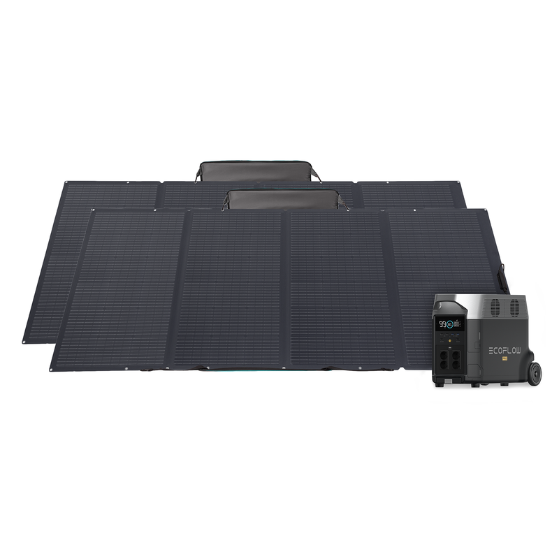 EcoFlow Powerstation Delta Pro 3600 Wh & 2x 400W Solar Panel